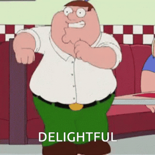 Family Guy Delightful GIF - Family Guy Delightful Happy GIFs