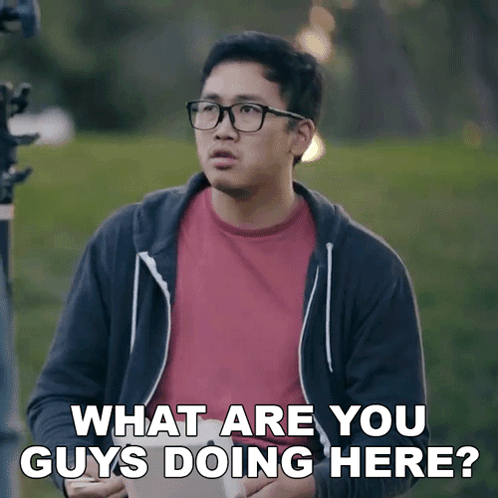 What Are You Guys Doing Here Benson Quach GIF - What Are You Guys Doing Here Benson Quach Wong Fu Productions GIFs