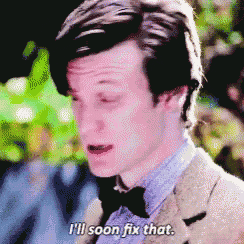 a man in a suit and bow tie is saying " i 'll soon fix that "