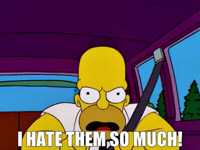 The Simpsons I Hate Them So Much GIF - The Simpsons I Hate Them So Much Homer Simpson GIFs