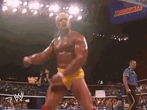 Wwe Hulk Hogan GIF - Wwe Hulk Hogan Warm Up GIFs