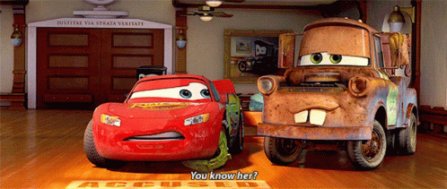 Cars Lightning Mcqueen GIF - Cars Lightning Mcqueen You Know Her GIFs