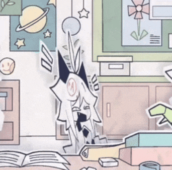 a cartoon drawing of a cat with the word did written on it