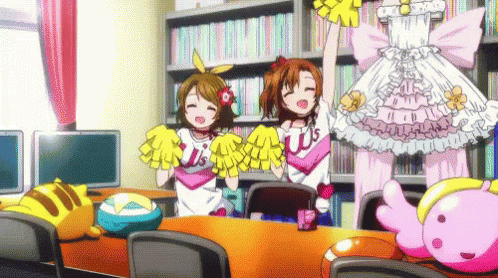 Hanayo Cheer GIF - Hanayo Cheer Cheering GIFs