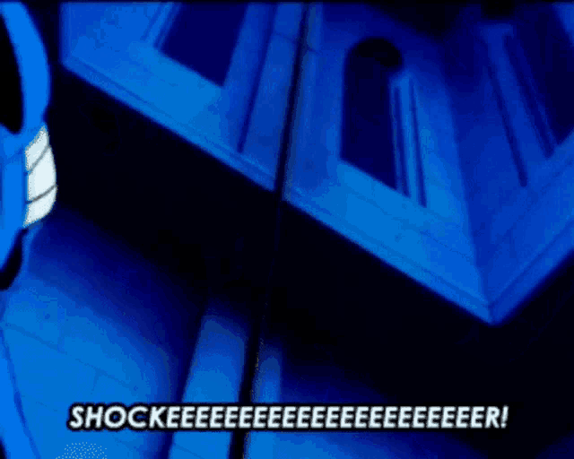 Spider-Man yelling &quot;Shocker!&quot; from *Spider-Man* (1994).