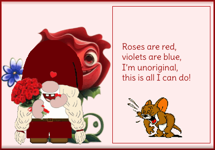 Gnome Roses Are Red Violets Are Blue Poems GIF - Gnome Roses Are Red Violets Are Blue Poems Valentine'S Day GIFs