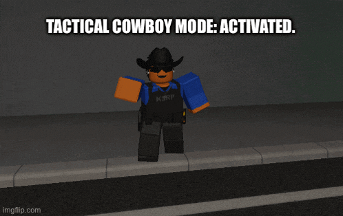a tactical cowboy mode is activated in a screenshot