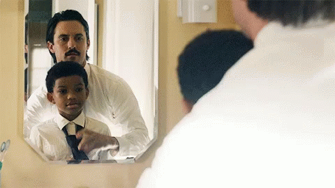 Getting Ready Necktie GIF - Getting Ready Necktie This Is Us GIFs