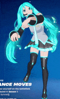 hatsune miku is a character in a video game that allows you to dance