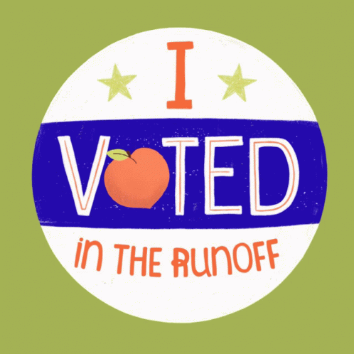 I Voted In The Runoff Georgia Peach GIF