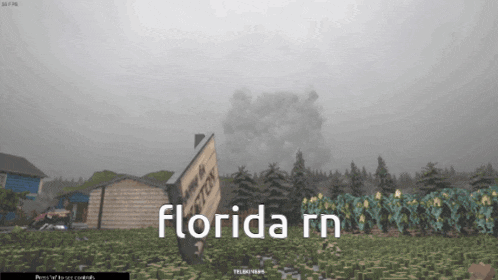 a sign that says florida rn in front of a cloudy sky