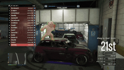 a screenshot of a video game that says 21st on the top