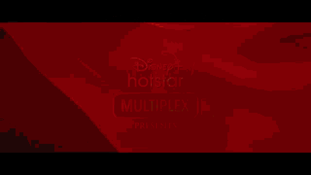 a disney + hotstar advertisement that says ' multiplex presents ' on it
