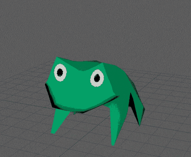 a low poly frog holding a can of pepsi