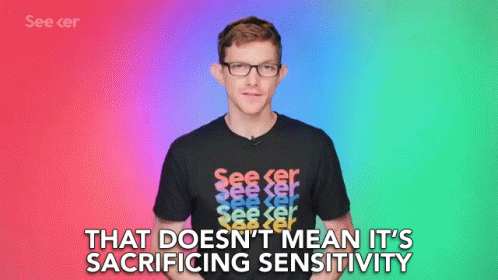 That Doesnt Mean Its Sacrificing Sensitivity Its Not Forgoing Sensitivity GIF - That Doesnt Mean Its Sacrificing Sensitivity Its Not Forgoing Sensitivity Its Not Forfeiting Sensitivity GIFs