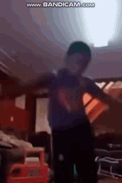 a blurry picture of a person dancing in a room with the words www.bandicam.com at the bottom