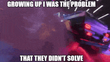 a picture of a car with the caption growing up i was the problem that they did n't solve