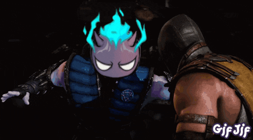 a gif of a video game character with the gif jif written on the bottom right