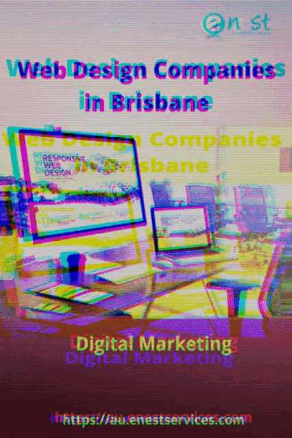 a poster for web design companies in brisbane digital marketing