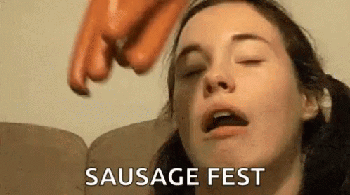 When Youre The Only Girl In College Sausage Fest GIF - When Youre The Only Girl In College Sausage Fest Dicks GIFs