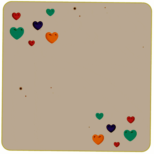 a colorful sign with arabic writing and hearts