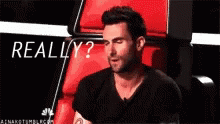 Really Adam Levine GIF - Really Adam Levine The Voice GIFs