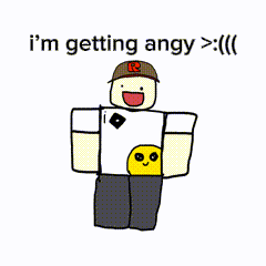 a cartoon of a person with the words i 'm getting angy on it