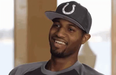 Paul George GIF - Nervous Smiling Basketball GIFs