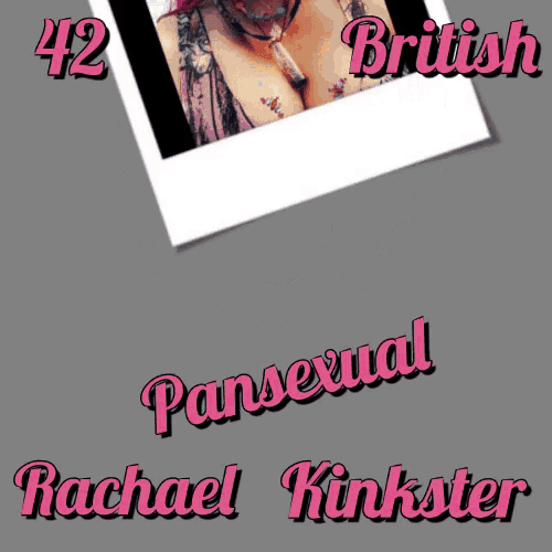 a picture of a woman with the name rachael kinkster on the bottom