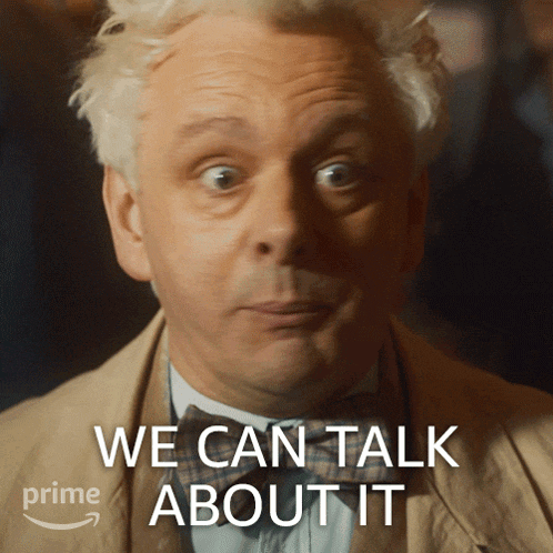 We Can Talk About It In The Cafe Aziraphale GIF - We Can Talk About It In The Cafe Aziraphale Michael Sheen GIFs