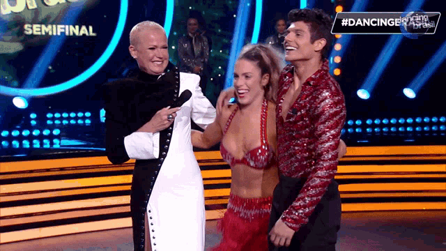 a dancing with the stars semifinal is shown on a screen
