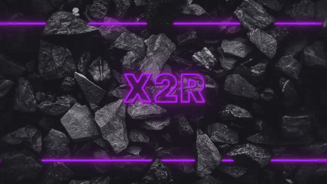 a neon sign that says x2r on it