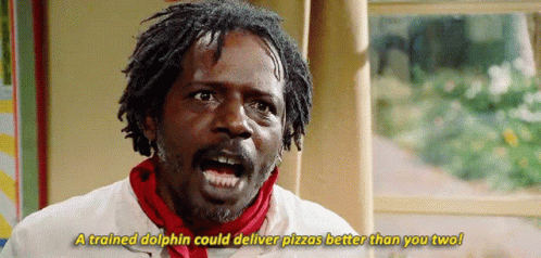 Trained Dolphin Deliver Pizza GIF - Trained Dolphin Deliver Pizza Better Than You Two GIFs