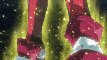 a close up of a robot 's legs with sparkles coming out of it
