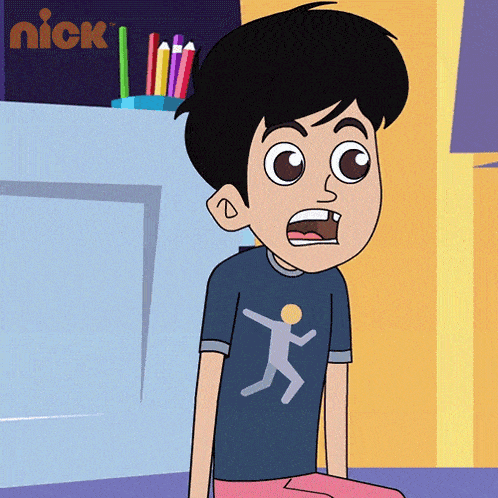 a cartoon of a boy wearing a shirt with a soccer ball on it