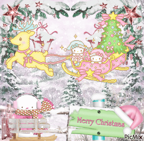Hello Kitty Christmas Hello Kitty Holidays GIF - Hello Kitty Christmas Hello Kitty Holidays Hello Kitty Winter GIFs