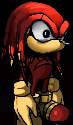 a drawing of a cartoon character with a red head