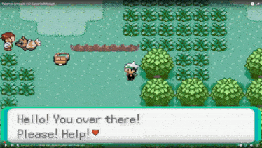 a screenshot of a video game that says hello you over there