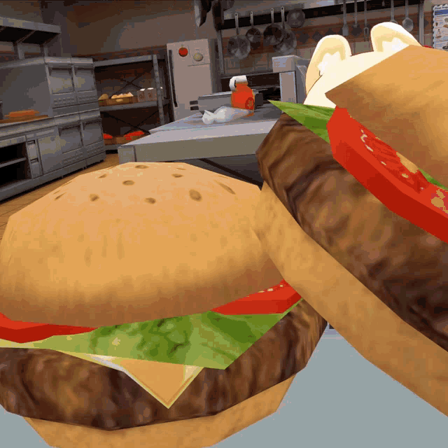 Burger Ryukko GIF - Burger Ryukko Vrchat GIFs