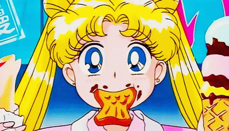Anime Sailor Moon GIF - Anime Sailor Moon Snacks GIFs