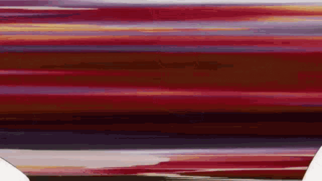 a painting of a red and purple striped background with a white border