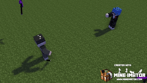 a screenshot of a minecraft game created by mine imator