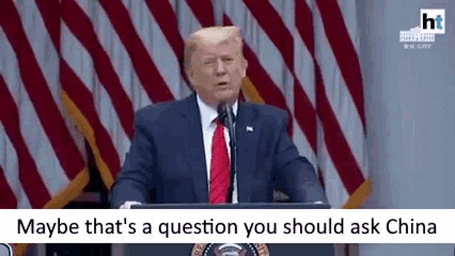 Donald Trump Ask China GIF - Donald Trump Ask China Trump GIFs