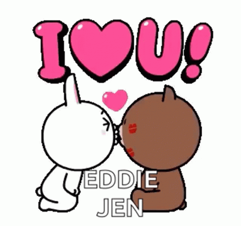 Jen Eddie GIF - Jen Eddie Kiss GIFs