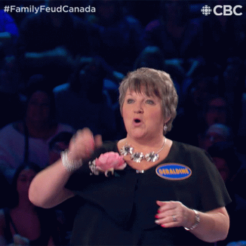 Woohoo Geraldine GIF - Woohoo Geraldine Family Feud Canada GIFs
