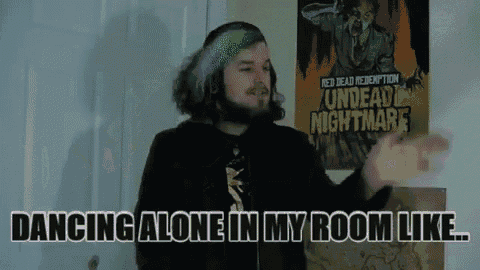 Aaron Say What Dancing Alone In My Room Like GIF - Aaron Say What Dancing Alone In My Room Like Dancing GIFs