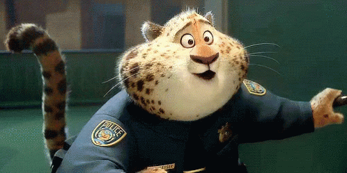 주토피아 벤자민 클로하우저 GIF - Officer Clawhauser Aww Zootopia GIFs