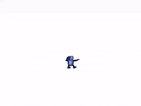 a logo for nimonix with a blue robot in the middle