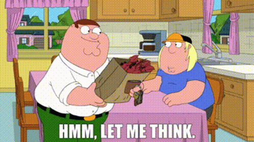 Family Guy Peter Griffin GIF - Family Guy Peter Griffin Hmm Let Me Think GIFs