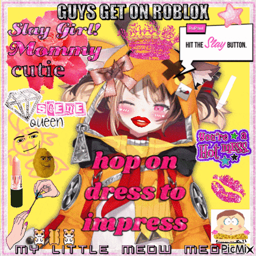 a poster that says guys get on roblox on the top